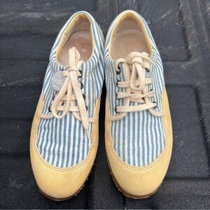 Hogan Italyโ womenโs sneakers shoes blue and yellow size 39